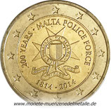 2 Euro 200 Jahre Polizei Malta  2014