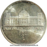 5 Mark Dem Deutsche Volke Deutschland 1971