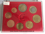 KMS 1 Cent bis 2 Euro Belgien 1999 - 2001
