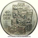 10 Mark 40 Jahr DDR Deutsche DDR 1989
