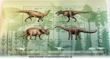 Block 4 stück Deutsche Briefmarken Dinosaurier