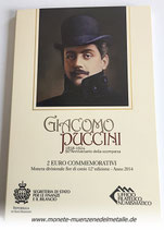 2 Euro Giacomo Puccini Coin-Card San Marino 2014