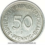 50 Pfennig Landesname Rand Geriffelt Deutschland Div. Jahrgang