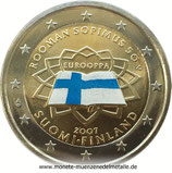 2 Euro Farbe 50 Jahre Römische Verträge Finnland 2007