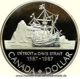 1 Dollar Brigg Sunshine Kanada 1987