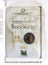 2 Euro Boccaccio  Coin-Card   Italien 2013