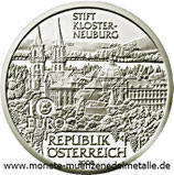10 Euro Stift Klosterneuburg  Österreich 2008