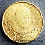 20 Cent Papst Benedikt XVI Div. Jahrgang