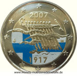 2 Euro Farbe Unabhängigkeit Finnland 2007