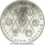 10 Mark 20 Jahre Warschauer Deutsche DDR 1975