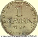 1  Mark deutsche reich  Deutschland   1924 F