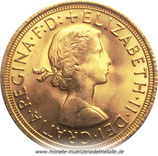 1 Pfund Elizabeth II 1957 Großbritannien