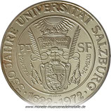 50 Schilling   350 Jahre Universität Salzburg  1972