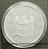 1 Dollar Taku Schildkröte  Fiji 2013