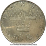 50 Kronor Wappenkrone Schweden 1975