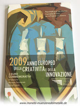 2 Euro Kreativität und Innovation Coin-Card San Marino 2009