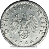 50 Reichspfennig Adler mit Hakenkreuz  Div. Jahrgang