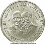 10 Pesos Miguel und Francisco Mexiko 1960