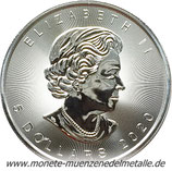 5 Dollar Maple Leaf  Kanada  Div. Jahrgang