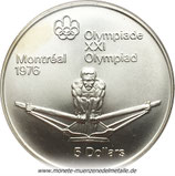 5 Dollars Wettrudern Olympiade Montreal 1974