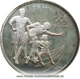 15 Dollar 100 Jahre Olympische Spiele 2 Sportler Kanada 1992
