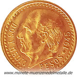 2,5  Pesos Centenario  Mexiko 1945