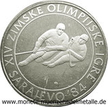 100 Dinar Olympische Spiele Eishockey  1982 Serbie-Jugoslawien