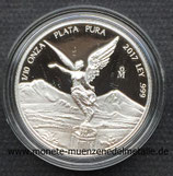 1/10 Onza Plata pura mexiko  Polierte Platte