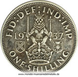 1 Shilling Schottischer Löwe Grossbritanie Div. Jahrgang