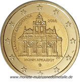 2 Euro Arkadi Kloster Griechenland 2016