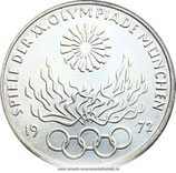 10 Mark Olympischen Spiele Flamme Deutschland 1972