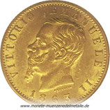 20 Lire Vittorio Emanuele II Italien 1863