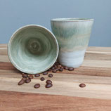 Keramik Becher Green Flow