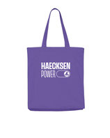 Haecksen Power / Tasche mit Boden und Innenfach / purpel / Frontdruck