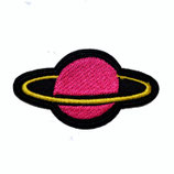 Patch Planet pink / 4,5x8cm