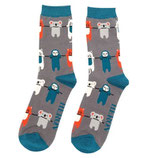 Socken / One Size 40-45 / Faultier / Koala / Katze