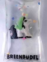 Breenbüdel 2.0 mit FFilly Pferd Figur weiß-schwarz