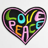 Patch Love Peace 8,5 x 8 cm