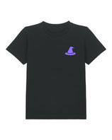 Haecksen Power Kindershirt / black / Rücken und Frontdruck