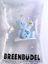 Breenbüdel 2.0 mit Glücksbärchie Figur blau/Mond