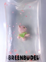 Breenbüdel 2.0 mit Katze rosa-grün
