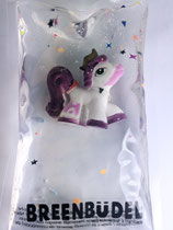 Breenbüdel 2.0 mit Filly Pferd Figur weiß-lila