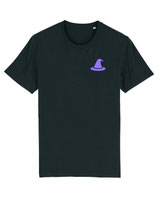 Haecksen Power / T-Shirt straight / black / Front. + Rückendruck
