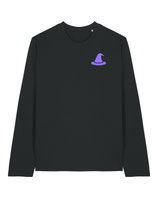 Haecksen Power / Straight Longsleve T-Shirt / black / Nur Frontdruck Hat