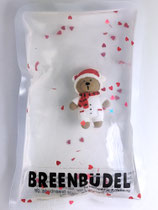 Breenbüdel mit Bär rot-weiß