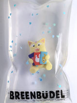 Breenbüdel 2.0 mit Katze Figur / gelb