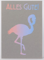 Klappkarte "Flamingo"