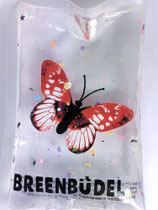 Breenbüdel 2.0 mit Schmetterling rot-weiß