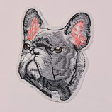 Patch Bulldogge grau