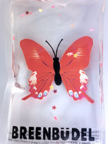 Breenbüdel 2.0 mit Schmetterling rot-weiß